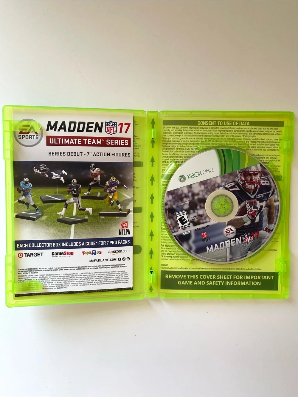 Xbox Football & Basketball Game Lot - Madde 15 17 21 & NBA Live 18 - 4 Games